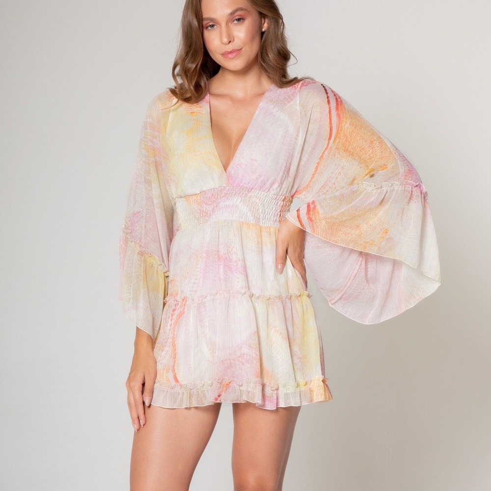 Pastel ombré boho pastel dress never worn